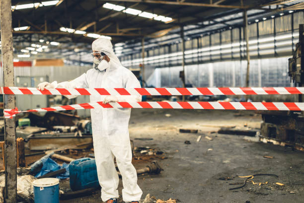 Professional Hoarding Cleanup technician working in Elkins, AR